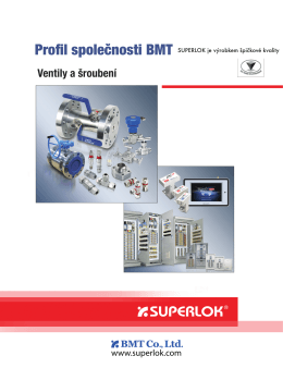 Přehled produktů SUPERLOK - Ventile & Fittings Praha