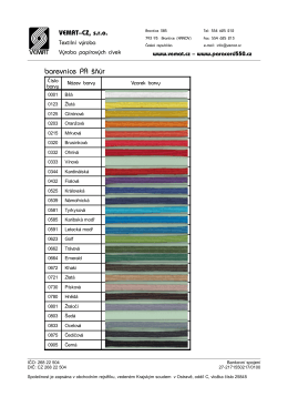 barevnice PA šňůr