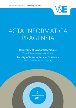 01/2015 - Acta Informatica Pragensia