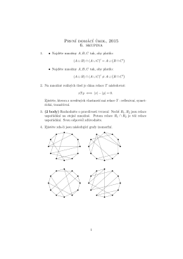 Prvn´ı domác´ı úkol, 2015 6. skupina