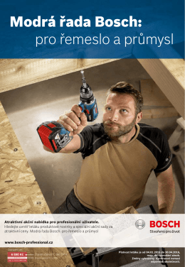 Modrá řada Bosch: pro řemeslo a průmysl