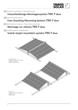 Freiaufstellungs-Montagesystem TRIC F duo Free