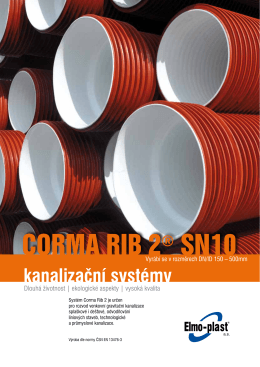 Kanalizační systém Corma Rib 2® SN10 - Elmo
