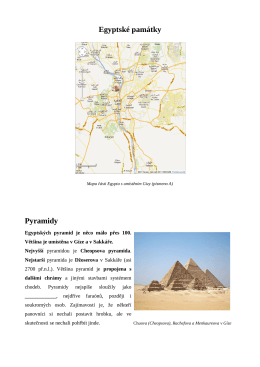 Egyptské památky Pyramidy