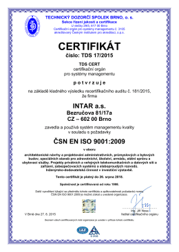 Systém kvality ISO 9001