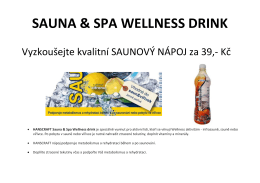 SAUNA & SPA WELLNESS DRINK
