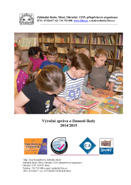 Výroční zpráva o činnosti školy 2014/2015