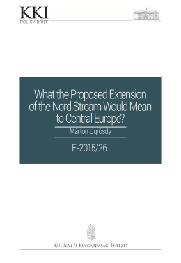 What the Proposed Extension of the Nord Stream Would Mean to
