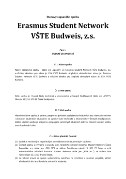 Erasmus Student Network VŠTE Budweis, z.s.