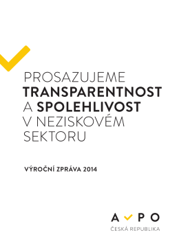 Výroční zpráva AVPO ČR za rok 2014