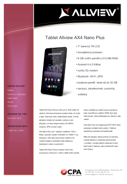 Tablet Allview AX4 Nano Plus