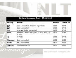 National Language Test - 23.11.2015 Faculty Where? When? Check