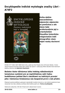 Encyklopedie indické mytologie značky Libri - A74F2