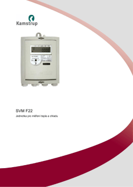 F22 vyhodnocovací jednotka pro měřiče tepla