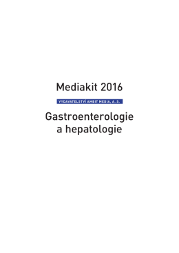 Mediakit 2016 Gastroenterologie a hepatologie
