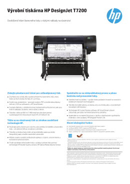 Výrobní tiskárna HP DesignJet T7200