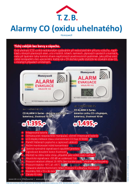 Alarmy CO (oxidu uhelnatého)