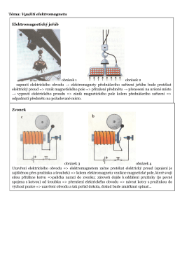 Téma: Využití elektromagnetu Elektromagnetický jeřáb obrázek 1