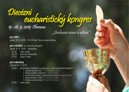 DEK - plakát - Národní eucharistický kongres 2015