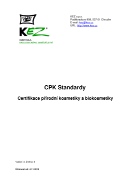CPK Standardy