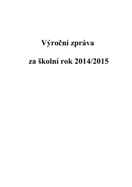 výroční zpráva 2014/15 - Gymnázium Boženy Němcové