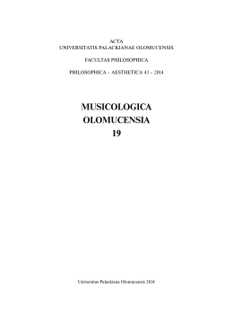 musicologica olomucensia 19