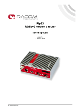 RipEX Radiomodem & Router