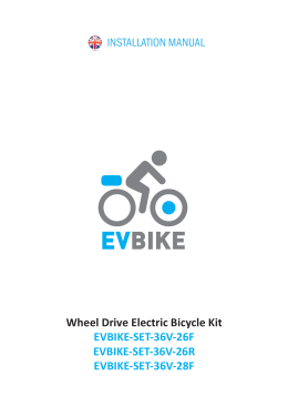 Wheel Drive Electric Bicycle Kit EVBIKE-SET-36V-26F