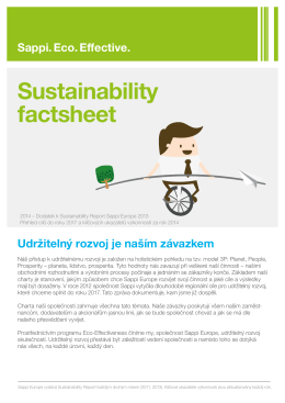 Sustainability factsheet