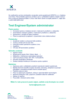 Test Engineer/System administrator
