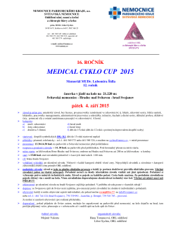 MEDICAL CYKLO CUP 2015