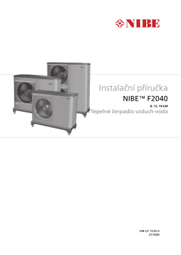 NIBE F2040 - Návod pro instalaci