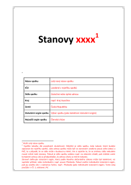Stanovy xxxx 1