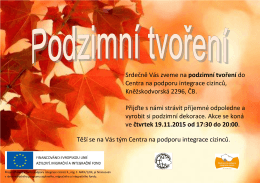 podzimní tvoření - Centra na podporu integrace cizinců