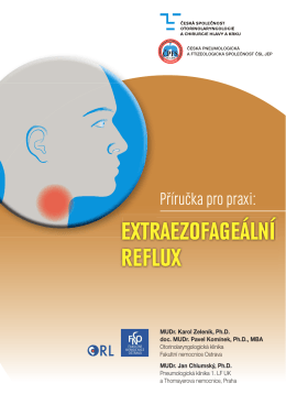 extraezofageální reflux - Česká společnost otorinolaryngologie a