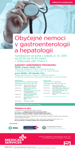 Obyčejné nemoci v gastroenterologii a hepatologii