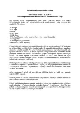 Směrnice STSST č.3/2015 - Středočeský svaz stolního tenisu