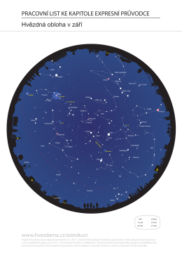 mapa hvězdné oblohy pro září - Hvězdárna a planetárium Brno