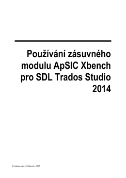 Using the ApSIC Xbench Plugin for SDL Trados Studio 2014