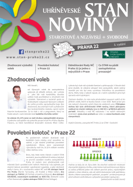 STAN_noviny_web - 7. zasedání zastupitelstva MČ Praha 22