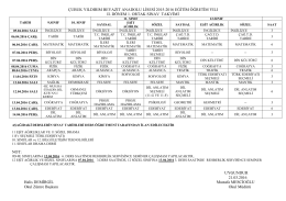 çubuk yıldırım beyazıt anadolu lisesi 2015