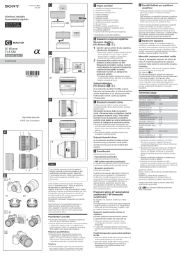 Page 1 a –1 (1) (2) –2 (1) (2) 1 2 3 45 6 7 8 9 10 11 13 12 4 Česky