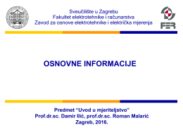 Uvod - FER - Sveučilište u Zagrebu