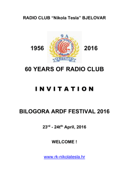 1956 2016 60 years of radio club invitation