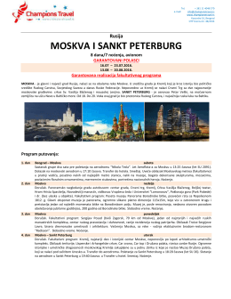 Moskva i St Peterburg