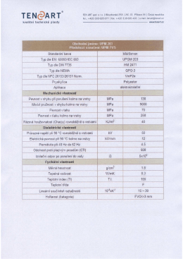 Polyester a epoxyd &ndash; technick&yacute; list