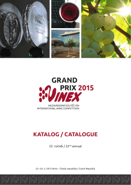 Katalog GRAND PRIX VINEX 2015