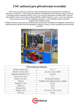 CNC zařízení pro přivařování svorníků