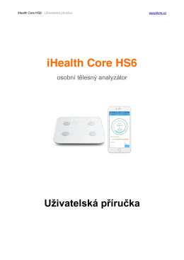Uživatelský manuál iHealth CORE HS6