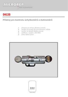 DG25 Přístroj pro kontrolu úchylkoměrů a dutinoměrů